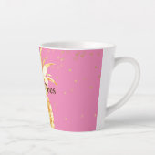 Roze Gouden Ananas Latte Mok (Rechts)