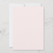 Roze Gouden Aquarel Bloemige Bruiloft Kaart (Achterkant)
