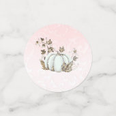 Roze & Gouden Assepoester Pompoen Herfst Sprookje Confetti (Kleine voorkant)