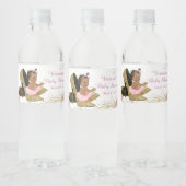 Roze Gouden Baby showers Waterflesetiketten Waterfles Etiket (Flessen)