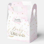 Roze Gouden Baby van onze Dromen Baby shower Bedankdoosjes (Geopend)
