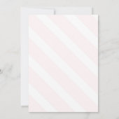 Roze gouden babyshower uitnodiging (Achterkant)