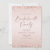 Roze Gouden Bachelorette Weekend Itinerarieschema Kaart (Voorkant)
