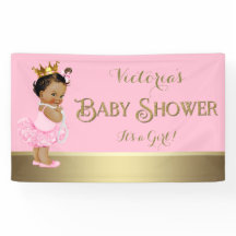 Roze Gouden Ballerina Tutu Pearl Baby shower