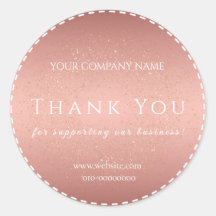 Roze Gouden Bedankt Welkom Gefeliciteerd