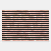 Roze Gouden Bij Patroon Inpakpapier Vel (Voorkant 3)