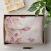 Roze Gouden Bladeren Bloemig Tissuepapier (Geschenk)