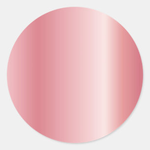 Roze Gouden Blanco Sjabloon Aangepaste Tekst Uploa Ronde Sticker