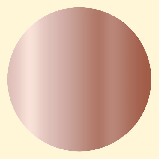 Roze Gouden Blanco Sjabloon, Doe-het-zelf tekst ku Ronde Sticker