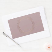Roze Gouden Blanco Sjabloon Voeg Uw Tekst Toe Chic Rechthoekige Sticker (Envelop)