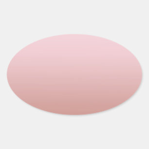 Roze Gouden Blanco Sjabloon Voeg Uw Tekst Toe Eleg Ovale Sticker