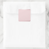 Roze Gouden Blanco Sjabloon Voeg Uw Tekst Toe Eleg Vierkante Sticker (Tas)