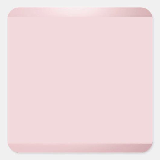 Roze Gouden Blanco Sjabloon Voeg Uw Tekst Toe Eleg Vierkante Sticker (Voorkant)