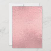 Roze Gouden Bloem 16e Verjaardag Kaart (Achterkant)