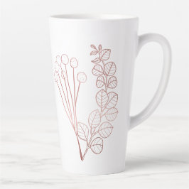 Roze Gouden Bloem Christian Faith Mattheüs 6 Hoop  Latte Mok