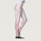 Roze Gouden Bloem Marmer Leggings (Rechts)
