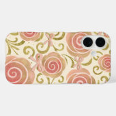 Roze & Gouden Bloem met Strikken Prinsessenrozen Case-Mate iPhone Case (Achterkant (horizontaal))