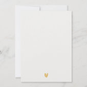 Roze Gouden Bloem Theekopje Bruidsdouche Thee Fees Bedankkaart (Achterkant)