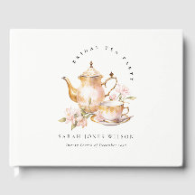 Roze Gouden Bloem Theeset Bruidsfeest Thee Feestje