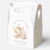 Roze Gouden Bloem Theeset Bruiloft Thee Feest Bedankdoosjes (Geopend)