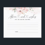 Roze gouden bloemen advies- en wenskaart. flyer<br><div class="desc">Elegante roze waterverf bruiloft advies- en wenskaart. Overeenkomende artikelen beschikbaar.</div>