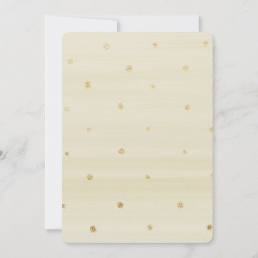 Roze Gouden Bloemen Elegante Bruids Douche Uitnodi Kaart (Achterkant)