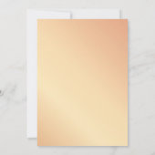 Roze gouden bloemengroen 50ste trouwdag kaart (Achterkant)