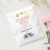 Roze Gouden Bloemige Blush Dank Je Bruidsmeisje Fe Bedankzakje (Gezegeld)
