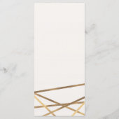 Roze & Gouden Bloemrijke Glam Bruidsdouche Feest M Menu (Achterkant)