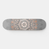 Roze Gouden Bloemrijke Mandala Meisjesachtig Skateboard (Horizontaal)
