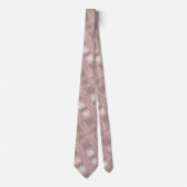 Roze Gouden Blush Glitter Druppels Uw Feest Halsba Stropdas (Voorkant)