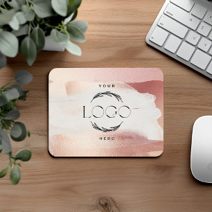 Roze Gouden Blush Moderne Vrouwelijke Kleine Zakel Muismat