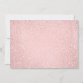 Roze Gouden Blush Roze Glitters 21e Verjaardag Kaart (Achterkant)