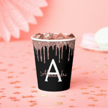 Roze Gouden Blush Roze Glitters en Fonkelende Mono