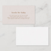 Roze gouden boeken voor Baby Kaart (Voorkant / Achterkant)