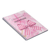 Roze gouden boog notitieboek (Rechterzijde)