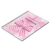 Roze gouden boog notitieboek (Linkerzijde)