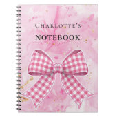 Roze gouden boog notitieboek (Voorkant)