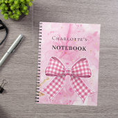 Roze gouden boog notitieboek