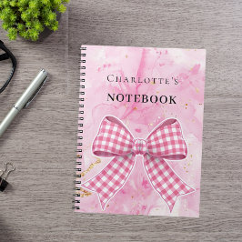 Roze gouden boog notitieboek