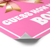 Roze gouden boog raad hoeveel verjaardagsspelteken poster (Hoek)