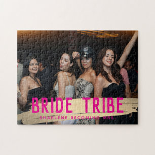 Roze & Gouden Bruid Tribe Keepsake Foto Legpuzzel