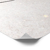 Roze gouden bruids-shower welkomstbord poster (Hoek)