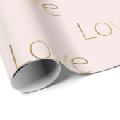 Roze Gouden Bruidscadeaufeest Cadeaupapier (Rol Hoek)