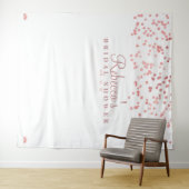 Roze Gouden Bruidsdouche Achtergrond, Fotocabine P Wandkleed (In Situ (horizontaal))