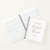 Roze Gouden Bruidsfeest Cadeau Lijst Notitieboek (Binnen)