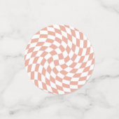 Roze Gouden Bruiloft Collectie Geruit Confetti (Kleine voorkant)