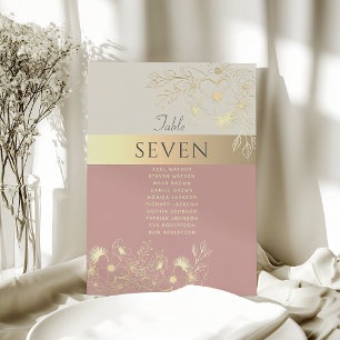 Roze Gouden Bruiloft Zitgrafiek