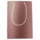Roze Gouden Bruiloftsfeest Medium Cadeauzakje (Voorkant)