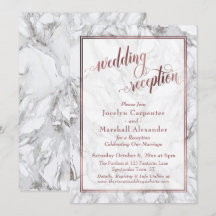 Roze Gouden Calligrafie Trouwreceptie Marmer